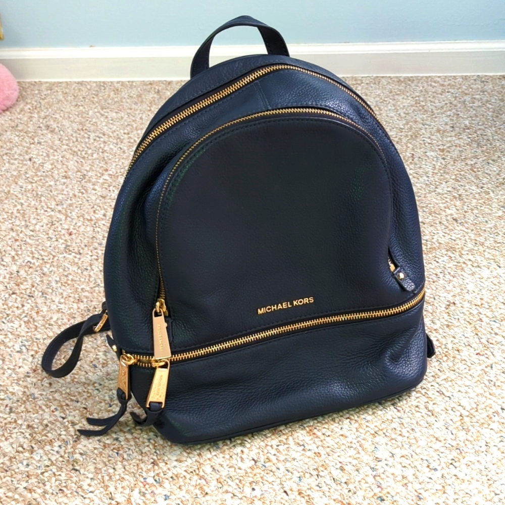 Michael Kors Navy Blue Backpack